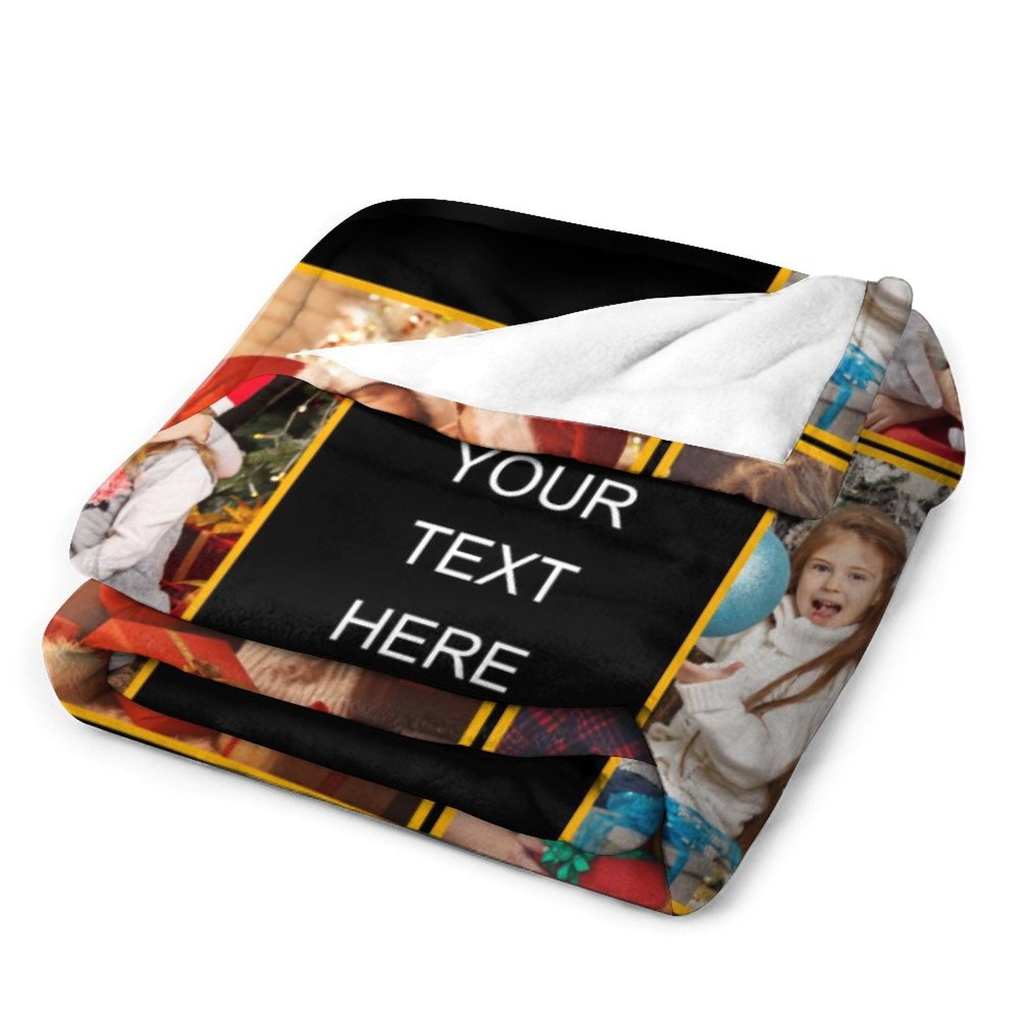 ️Personalized Photo Custom Blanket - For Family Kids Parents