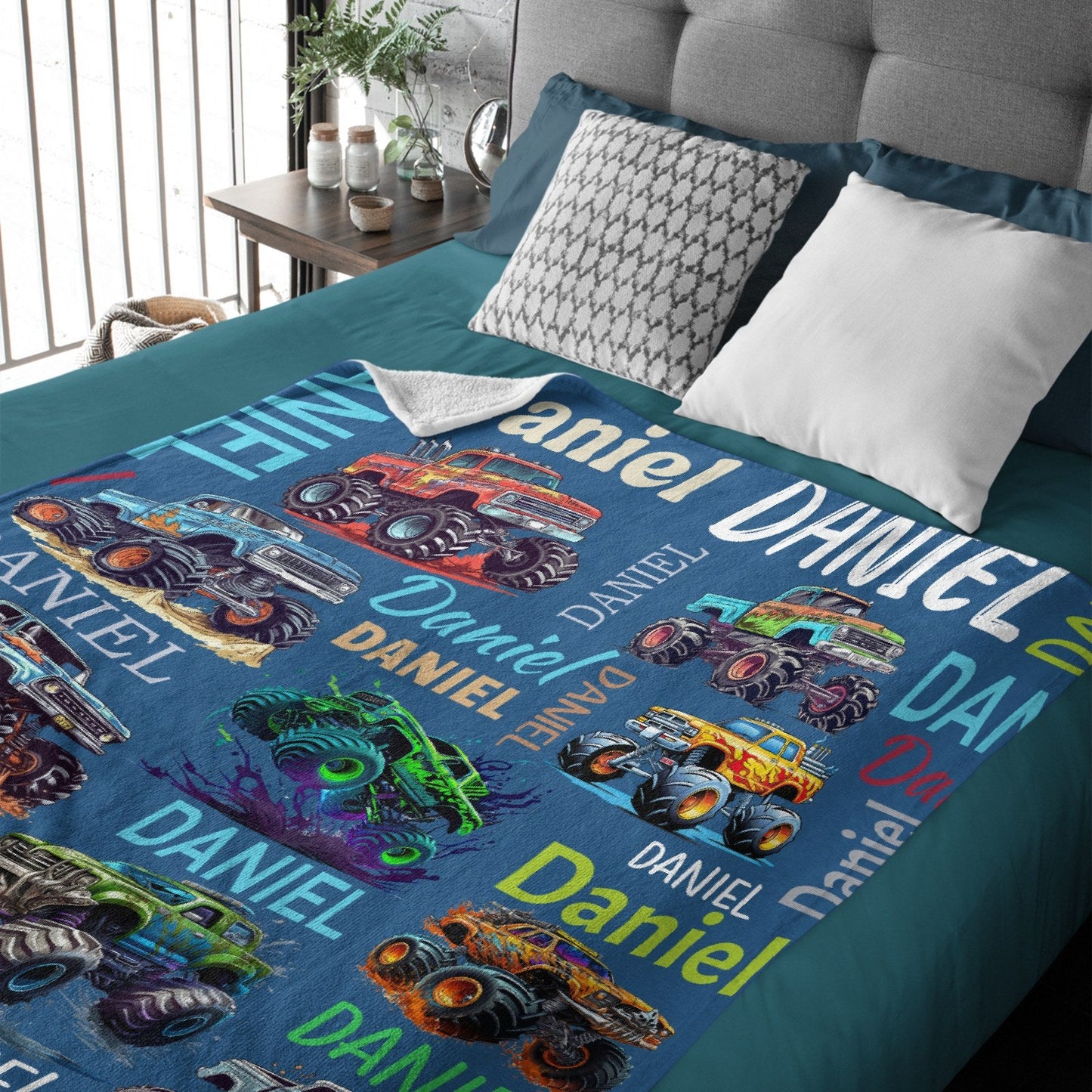 ️Personalized Car Blanket with Name - Gifts for Boys