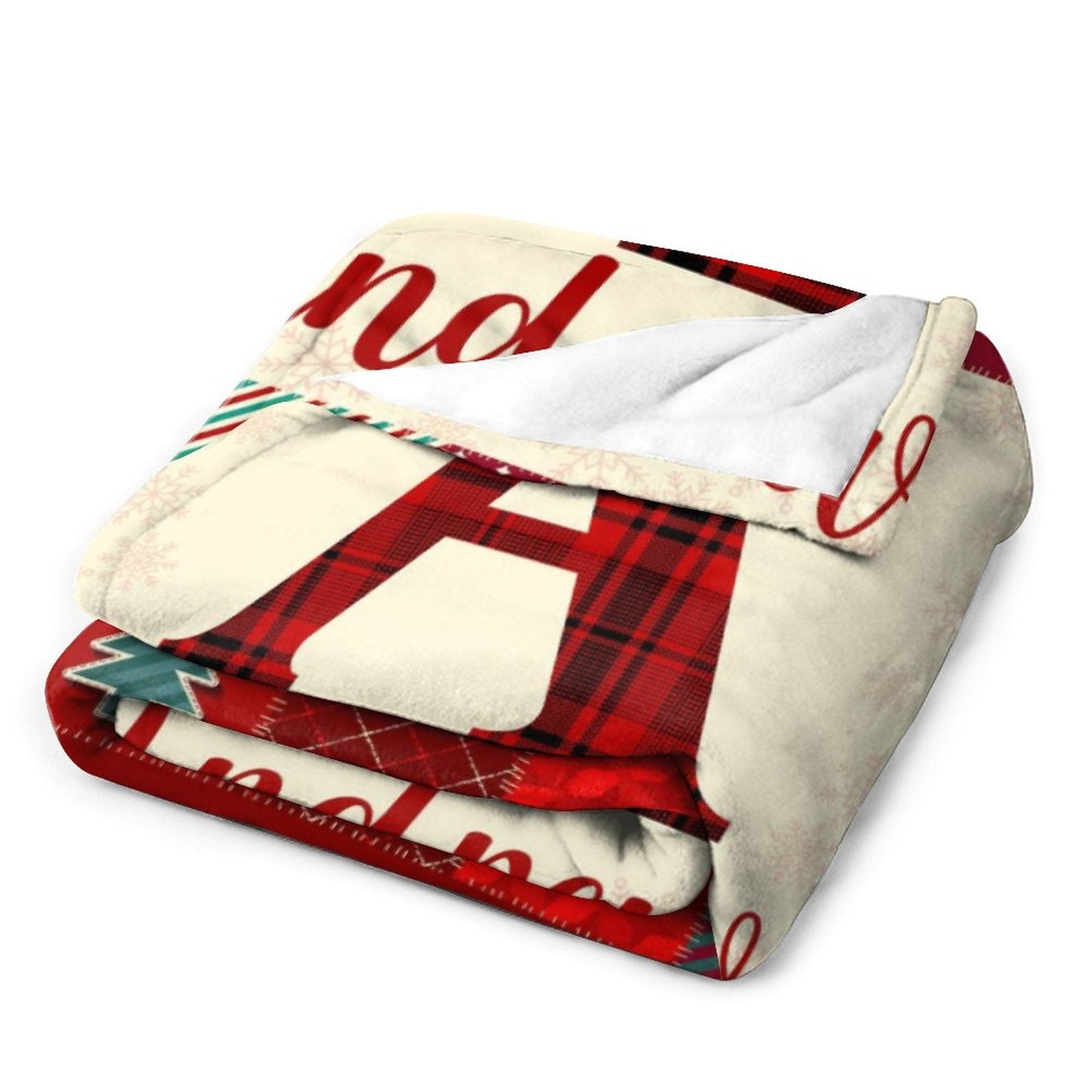 ️Customized Merry Christmas Monogrammed Name Blanket-Christmas Blanket