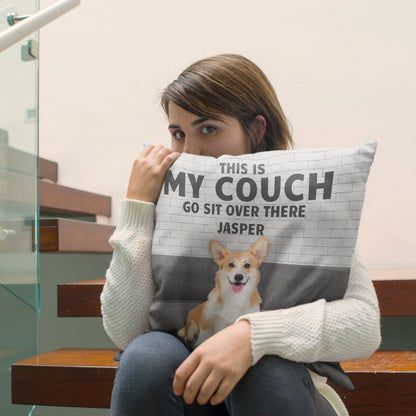 Custom Photo Personalized Pillow - This Is My Couch - Gift For Pet Lovers