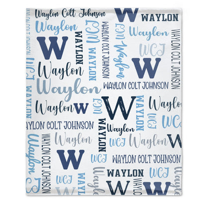 ️Personalized Name Blankets - Blankets for for Birthday Christmas