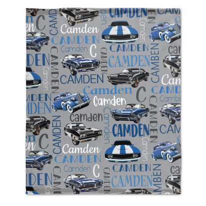 ️Muscle Sports Car Personalized Baby Blanket