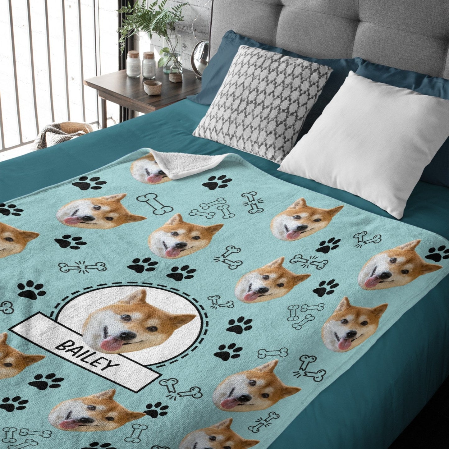 Lovely Dog - Personalized Custom Fleece Blanket - Gifts For Dog Lovers