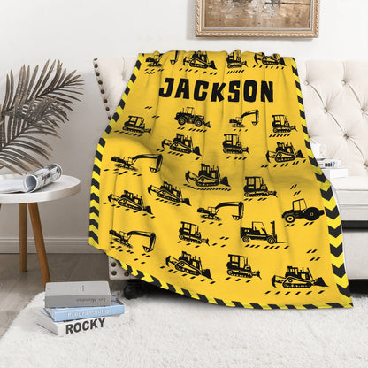 ️Personalized Truck Blanket - Gifts for Kids