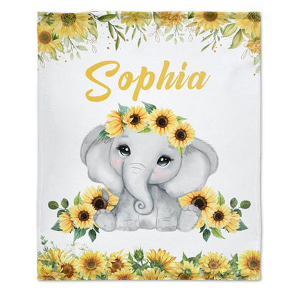 ️ Personalized Custom Name Newborn Baby Blanket