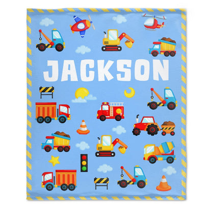 ️Construction Truck Car Toddler Blanket for Boys Girls