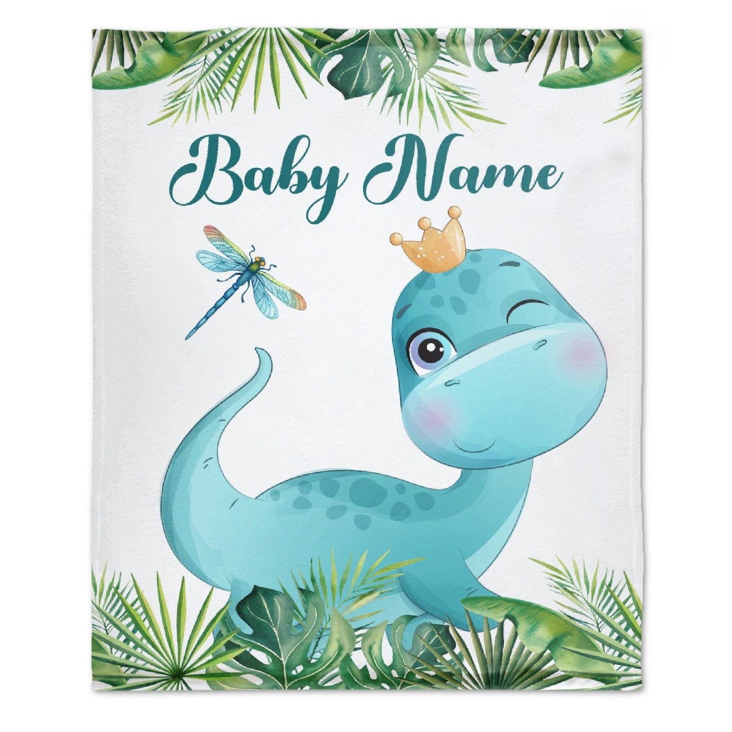 ️Personalized Custom Baby Blankets,Best Gift for Baby、Newborn - Dinosaur Blanket