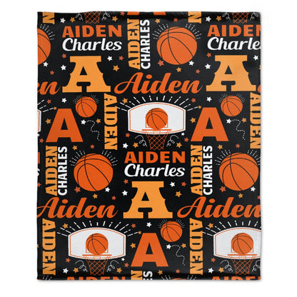 ️Custom Basketball Personalized Blanket - Gifts for Gifts Kids