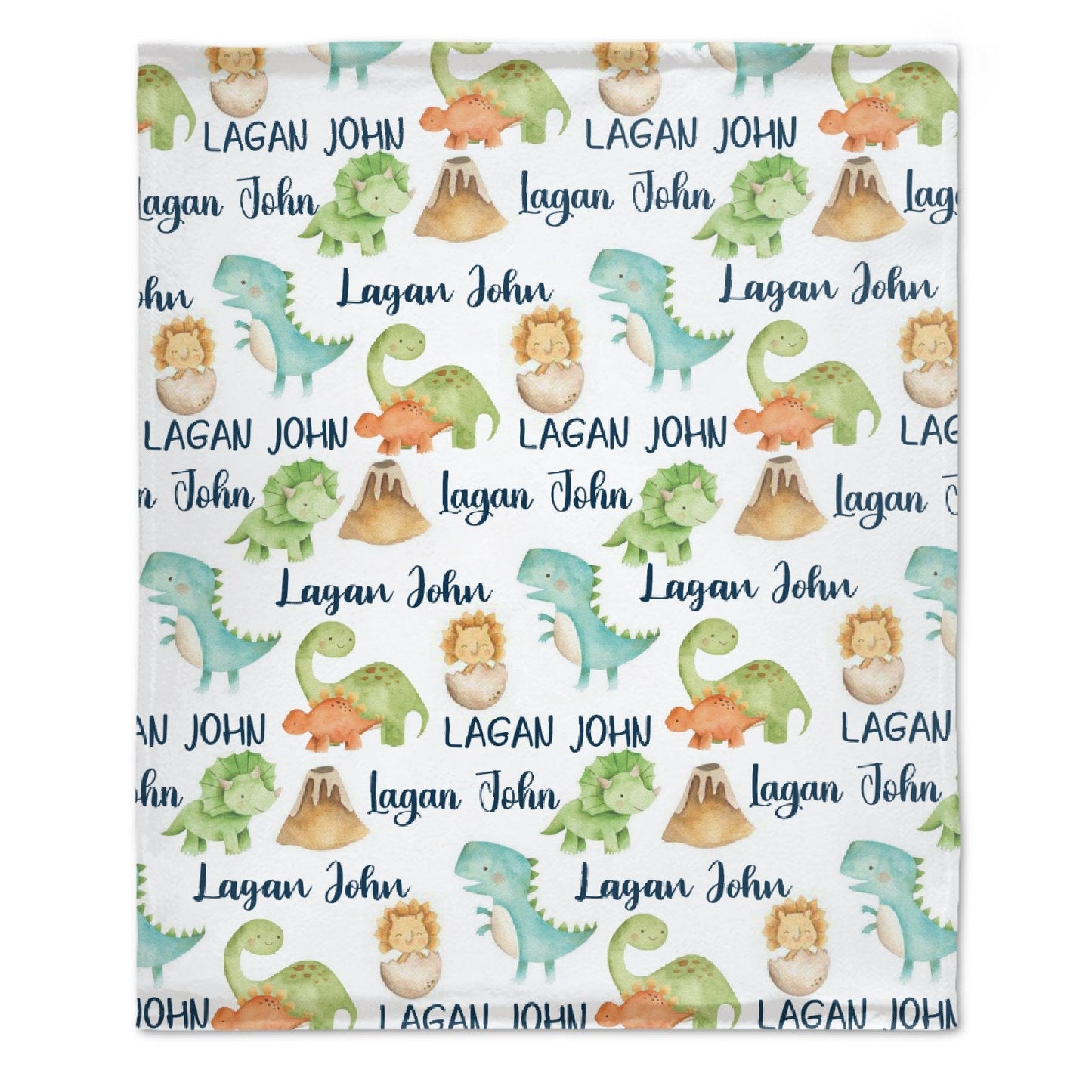 ️Personalized Dinosaur Name Blanket - Gifts for Baby