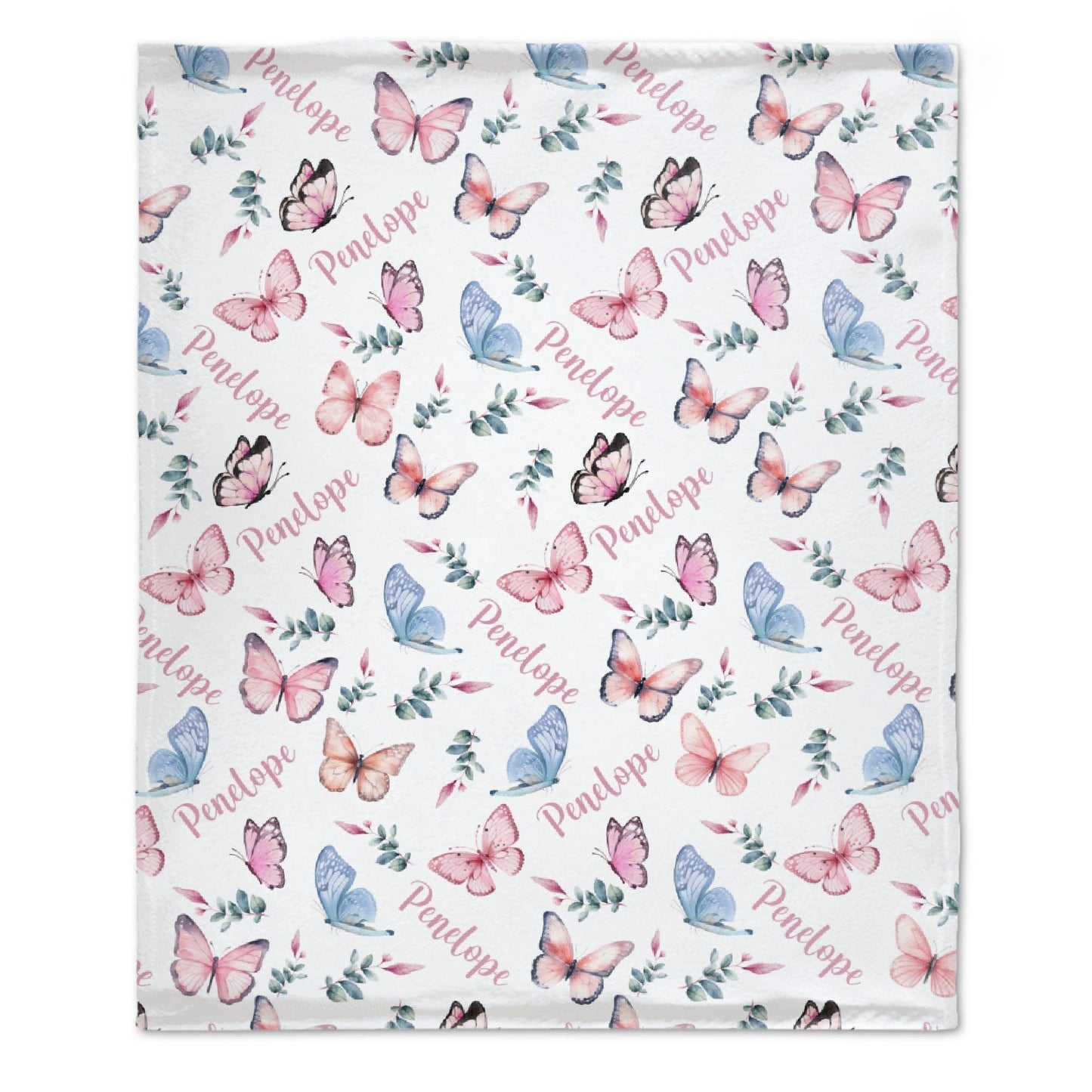 ️Custom Butterfly Name Blanket-Gift for Kids