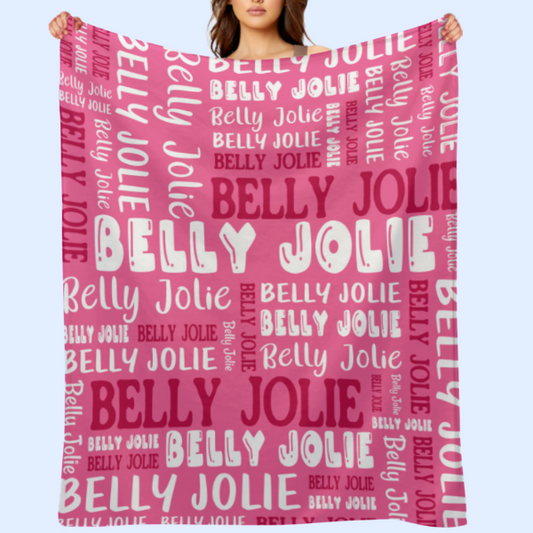 ️Personalized Customized Name Blanket - for Adult Kid Birthday Christmas Mothers Fathers Valentines Day Gift