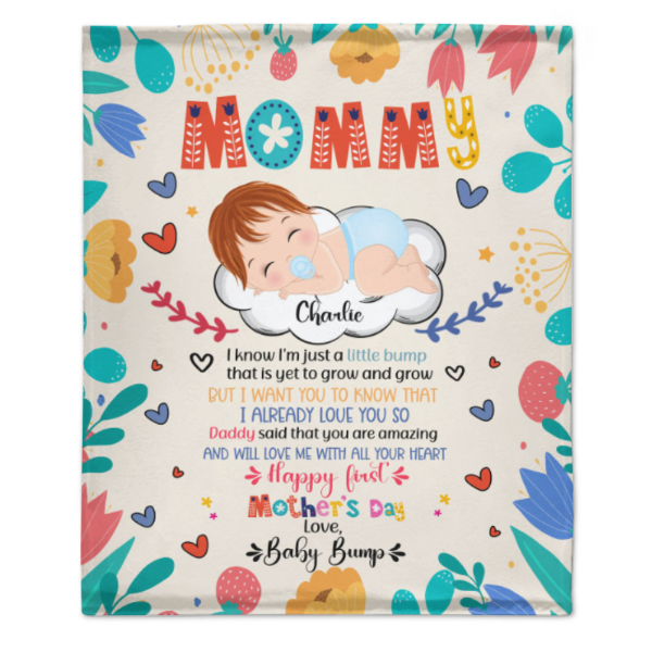 Happy First Mother's Day - Personalized Blanket