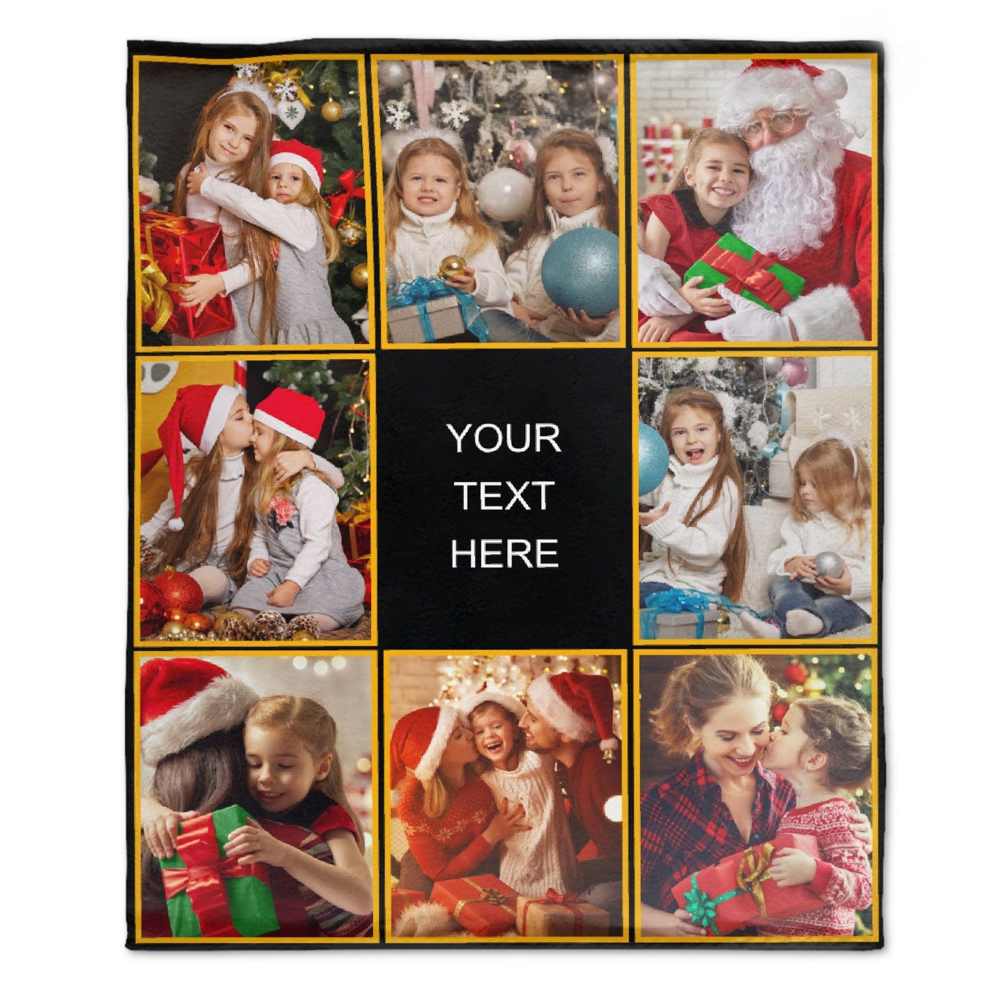 ️Personalized Photo Custom Blanket - For Family Kids Parents