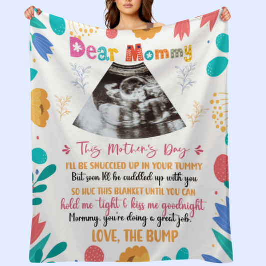 Mommy, You're Doing A Great Job - Personalized Blanket - Mother's Day, Loving, Birthday Gift For First Mom