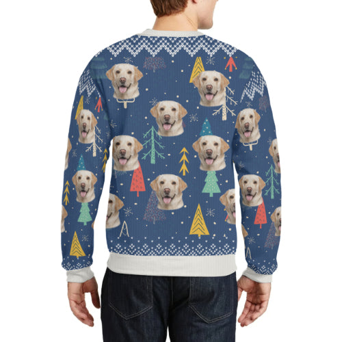 Custom Photo Dog Cat - Personalized Christmas Gift Unisex Ugly Sweater For Pet Lovers