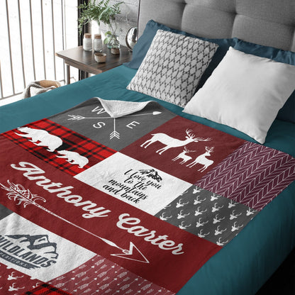️Woodland Custom Personalized Blanket - Gift Ideas for Kids