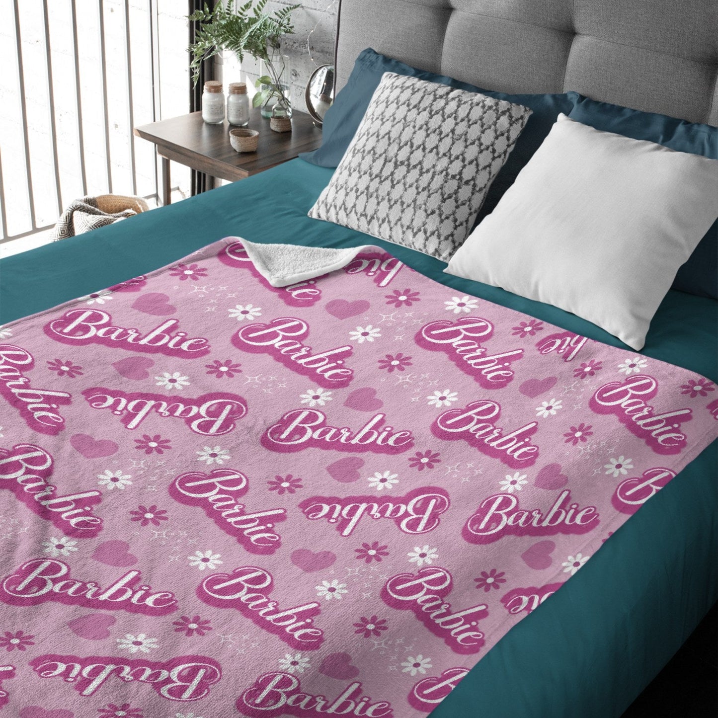 ️Personalized Name Custom Pink Blanket - Gifts for Girls