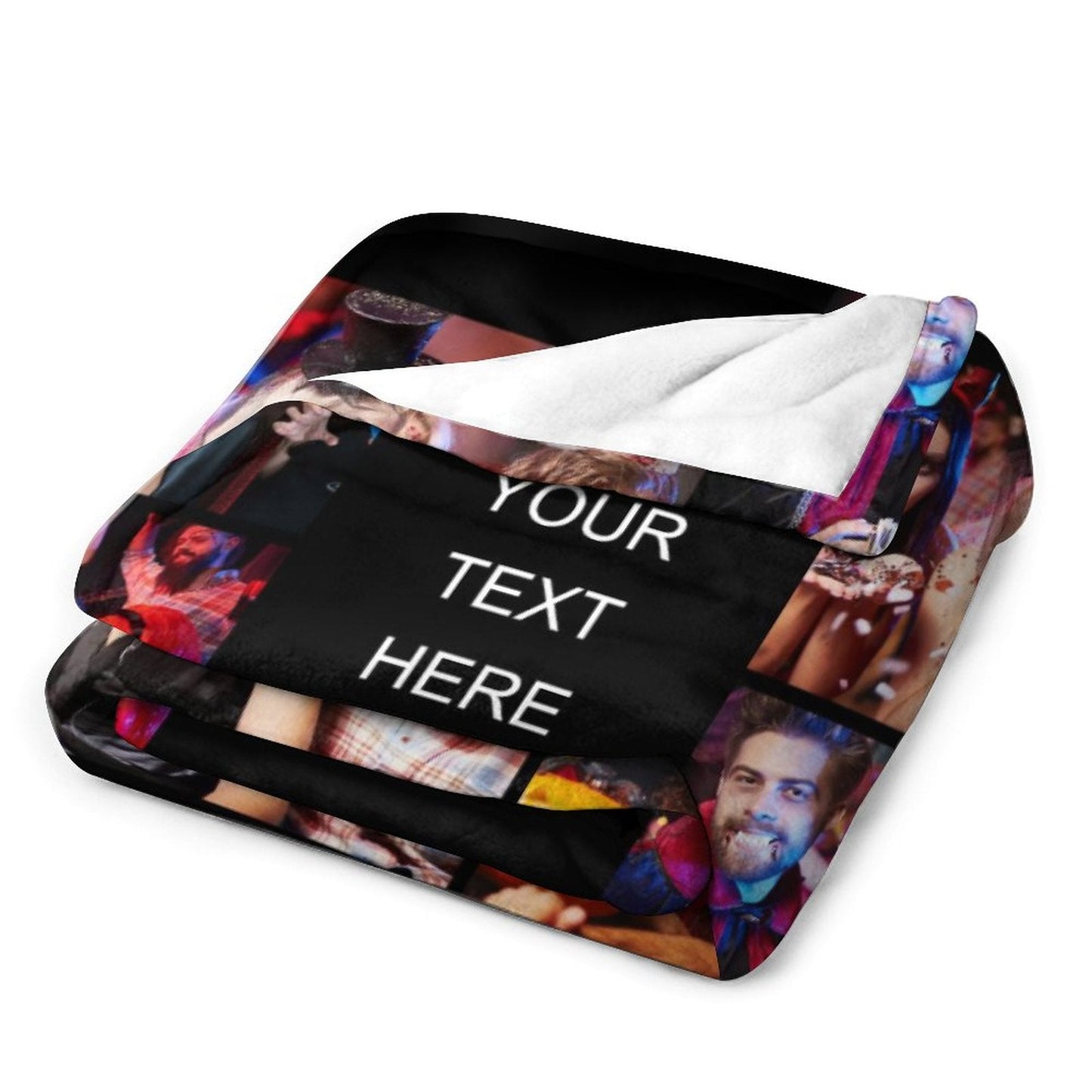 ️Personalized Photo Text Custom Blanket - For Family and Friends