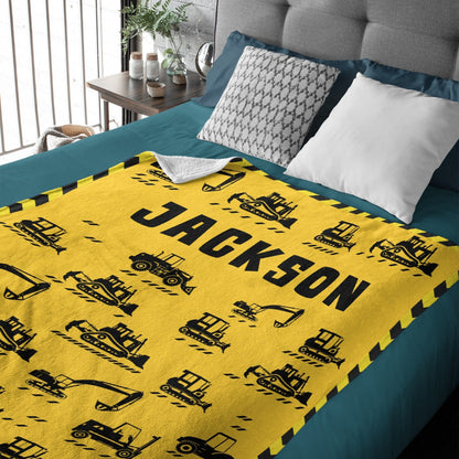 ️Personalized Truck Blanket - Gifts for Kids