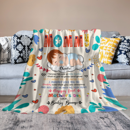 Happy First Mother's Day - Personalized Blanket