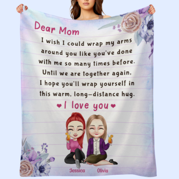 Long-Distance Hug - Personalized Blanket