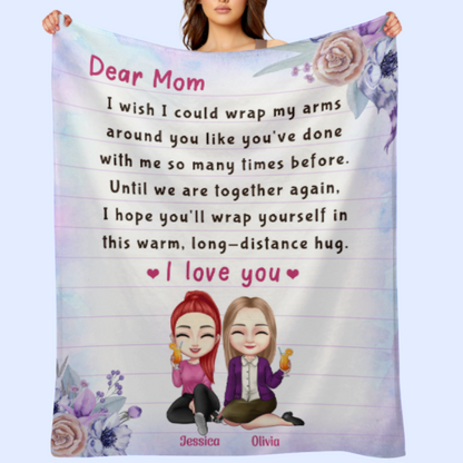 Long-Distance Hug - Personalized Blanket