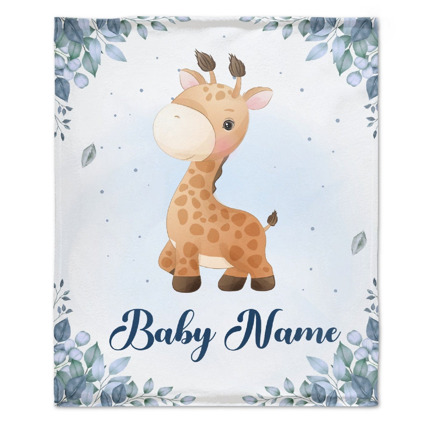 ️Personalized Baby Blankets, Custom Baby Blanket - Best Gift for Baby、Newborn - Giraffe Blanket