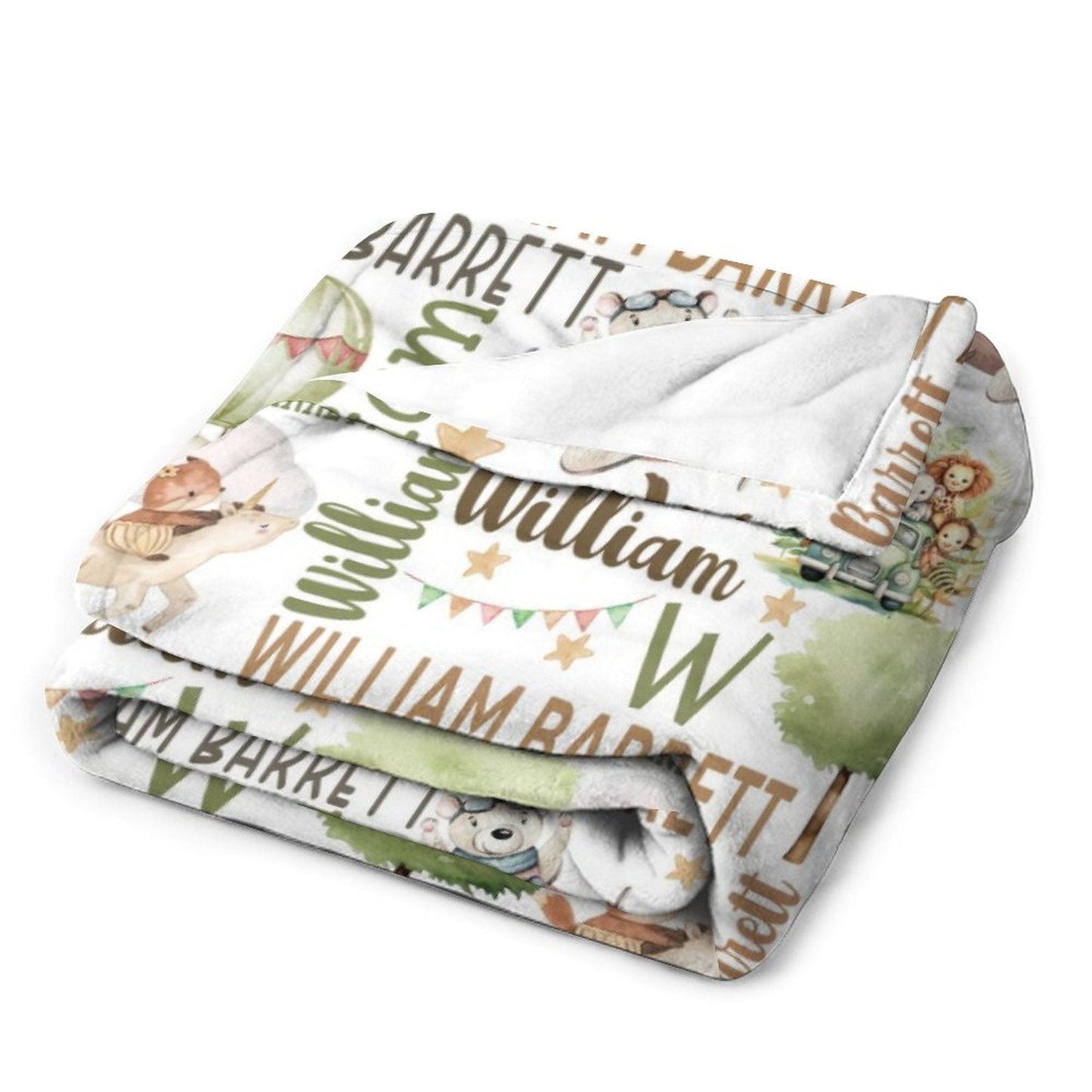 ️Wildlife Adventure Name Custom Blanket