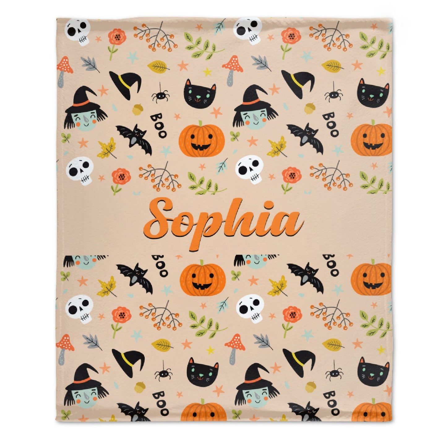 ️Personalized Custom Name Halloween Blanket