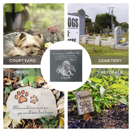 Personalized Pet Headstones Dog Photo Gifts