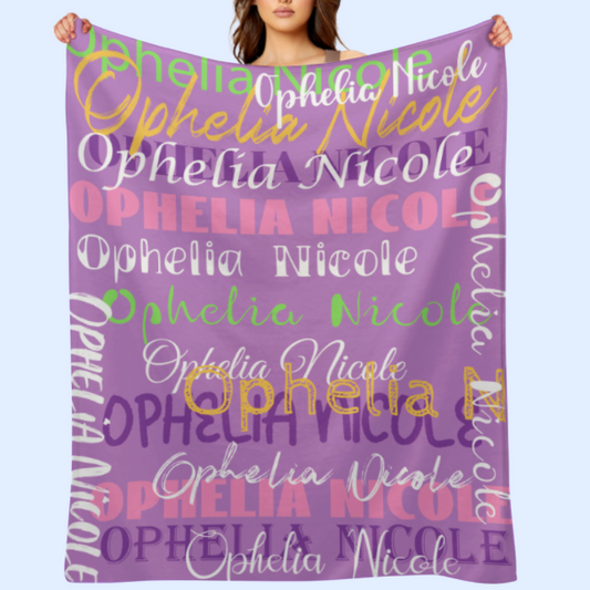 ️Personalized Name Blanket