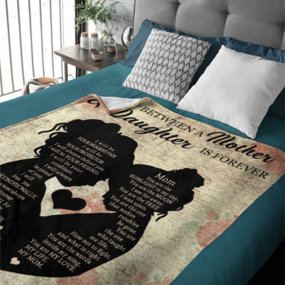 Love Between A Mother & Daughter Is Forever - Mother's Day Blanket