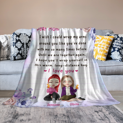 Long-Distance Hug - Personalized Blanket