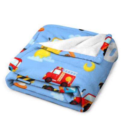 ️Construction Truck Car Toddler Blanket for Boys Girls