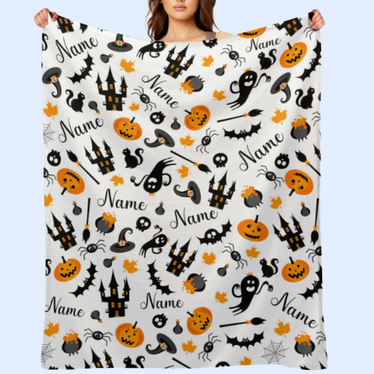 ️Halloween Name Personalized Custom Blanket