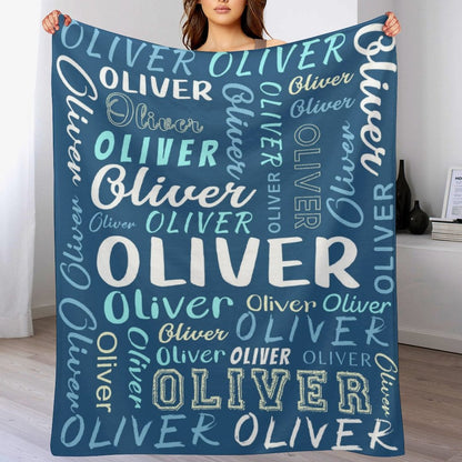 ️Personalized Blankets for Kids - Customized Baby Name Blanket