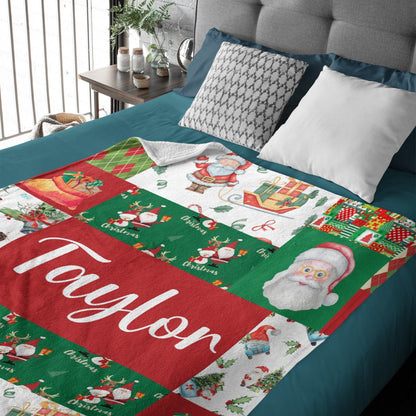️Christmas Personalized Christmas Baby Blanket