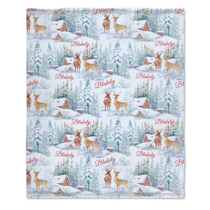 ️Personalized Custom Christmas Kids Name Blanket