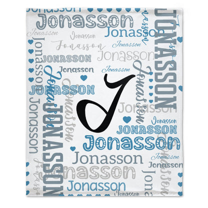 ️Multicolor Name Personalized Custom Blanket - Perfect for Birthday Gifts