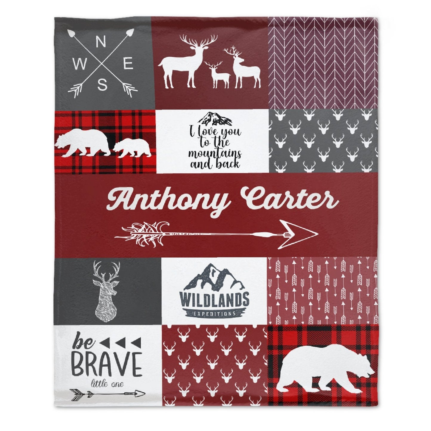 ️Woodland Custom Personalized Blanket - Gift Ideas for Kids