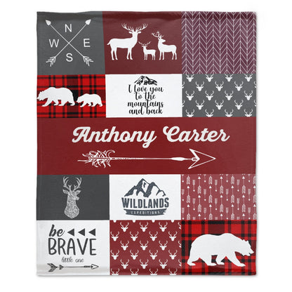 ️Woodland Custom Personalized Blanket - Gift Ideas for Kids