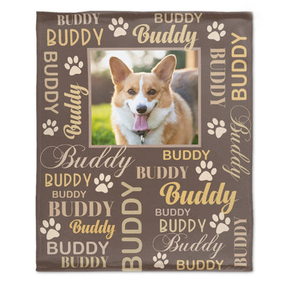 ️Personalized Photo Names Blanket For Puppy Dogs