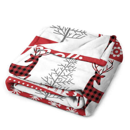 ️Personalized Christmas Throw Sherpa Blanket