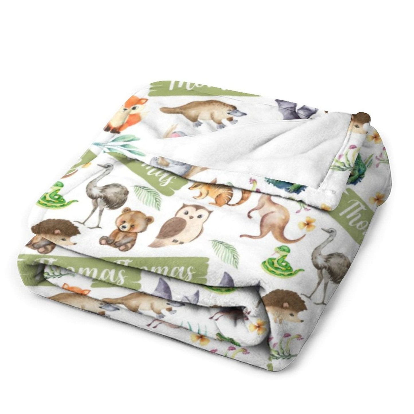 ️Personalised Aussie Animals BabyYouth blanket