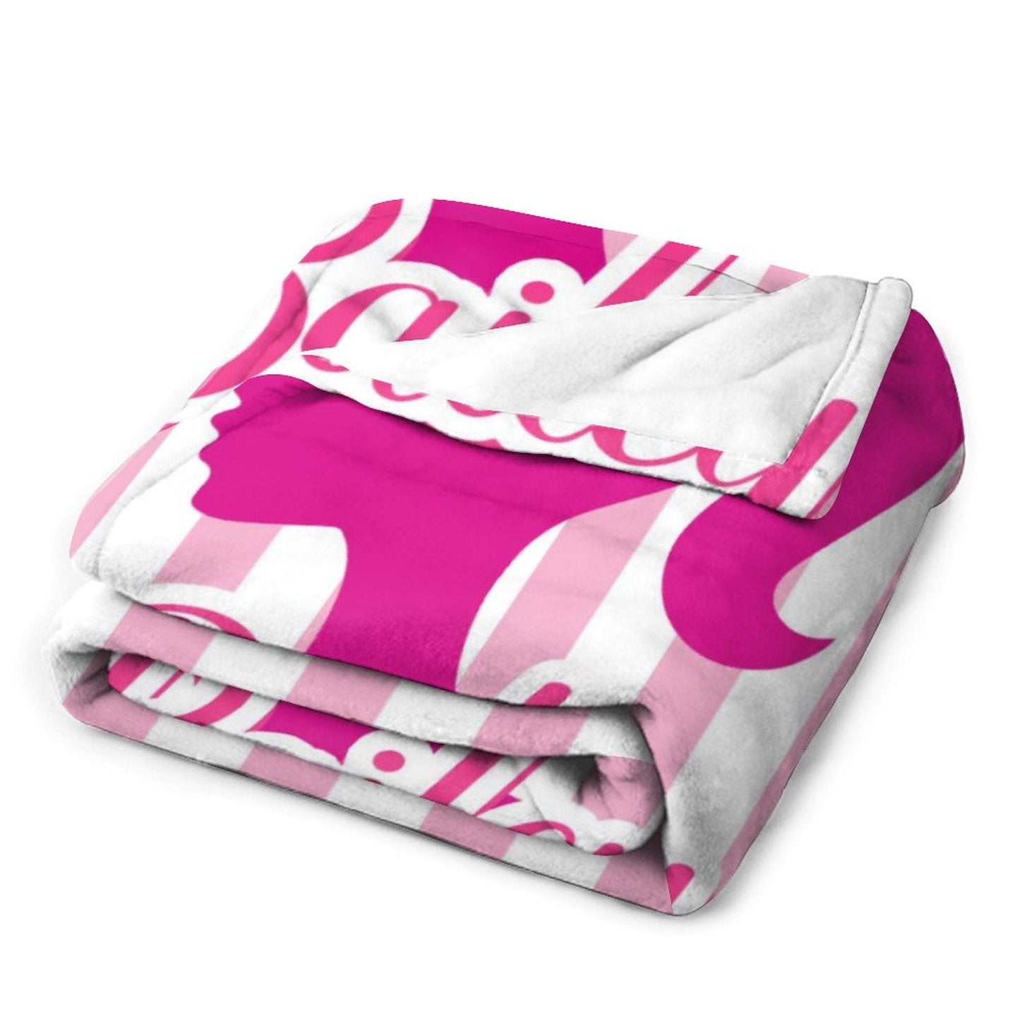 ️Personalized Name Custom Pink Girl Blanket