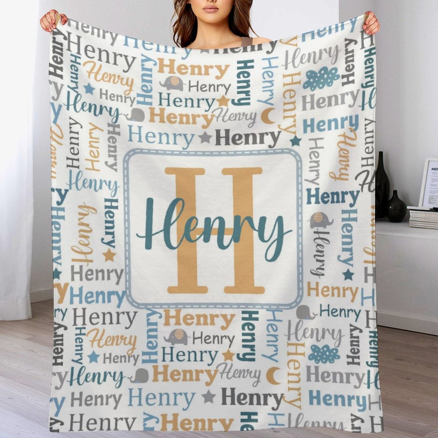 ️Collage Name Personalized Blanket