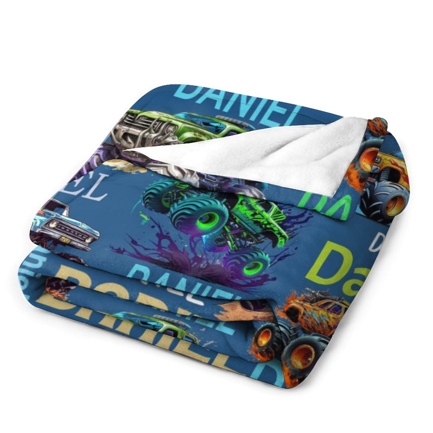 ️Personalized Car Blanket with Name - Gifts for Boys