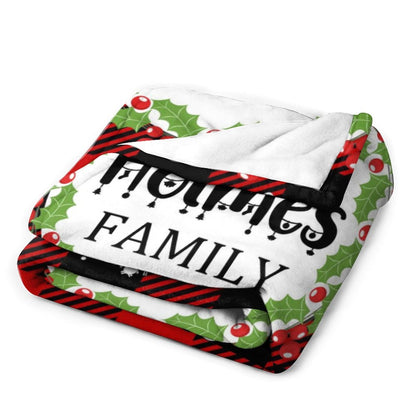 ️Custom Christmas Buffalo Plaid Blanket