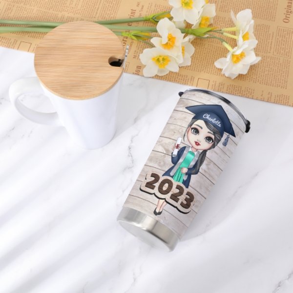 Shoot For The Stars Graduate - Personalized Tumblers - Yulaki