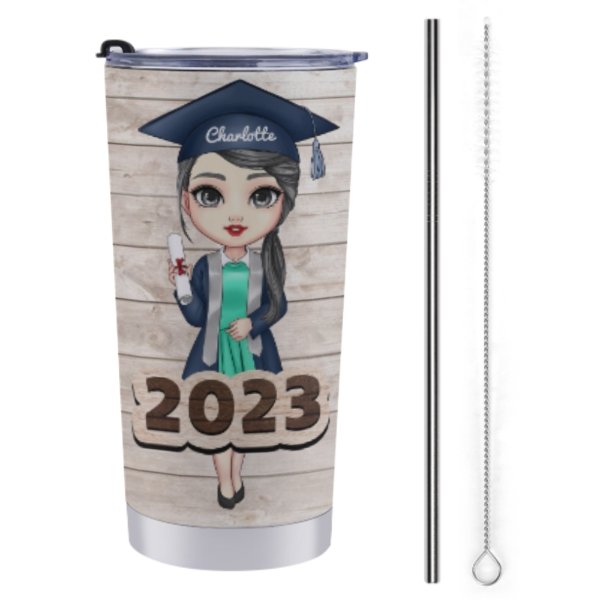 Shoot For The Stars Graduate - Personalized Tumblers - Yulaki